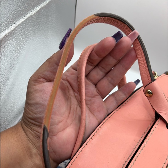 Dooney & Bourke Pink and Brown Satchel - Picture 7 of 16